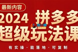 2024拼多多超级玩法课