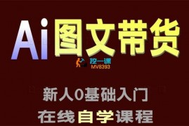 庄周不梦蝶《AI图文带货视频课程》