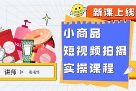 卷毛佟《小商品短视频拍摄实操课程》