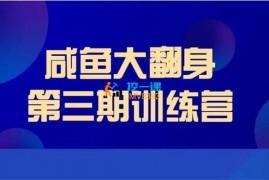 饼饼《闲鱼无货源训练营第三期》