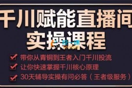 杨茂隆《千川赋能直播间实操课程》