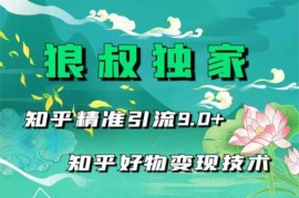 狼叔《知乎精准引流课程9.0》