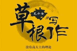 毛小白《草根写作内容创作课》