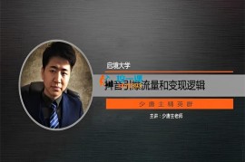 启境学院《抖音如何引爆视频流量和变现逻辑》