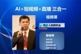 数老师《AI+短视频+直播三合一》