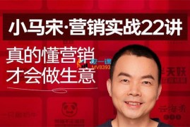 小马宋《营销实战22讲》