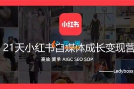 Ladyboss《21天小红书自媒体成长变现营》