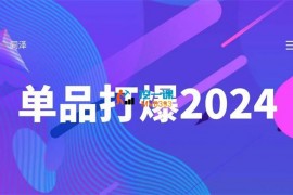 同泽《单品打爆2024版》