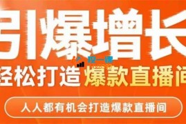 博商小渔《引爆增长轻松打造爆款直播间》
