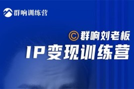 群响刘老板《IP变现训练营第6期》