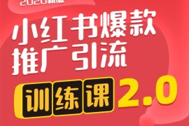 狼叔小红书爆款推广引流训练课2.0