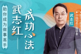 武志红《把事情做好的心理学课》