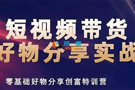 刘晨《抖音短视频带货实战训练营》