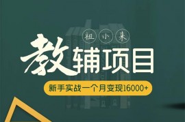 祖小来《小红书教辅项目新玩法》