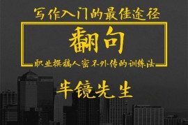 半镜先生《职业撰稿人密不外传的训练法》