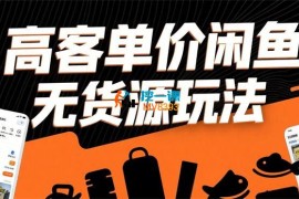 清风《高客单价闲鱼无货源玩法》