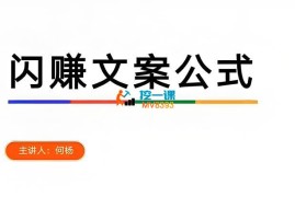 何杨《闪赚文案公式》