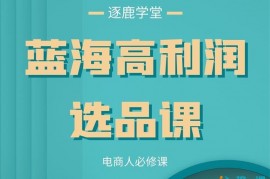 逐鹿《蓝海高利润选品课》