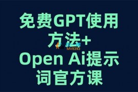 吴教授《免费GPT+OPEN AI提示词官方课》