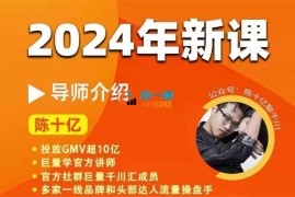 陈十亿《2024年千川操盘手》