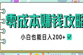 2020年零成本赚钱攻略，小白也能日入200+