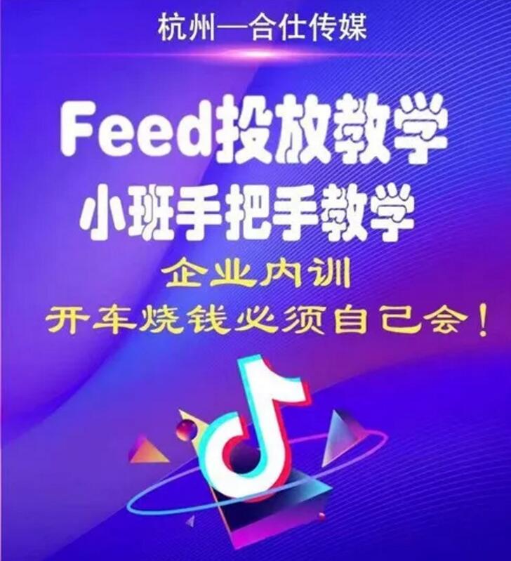 合仕传媒《Feed小班手把手投放教学 》课程封面