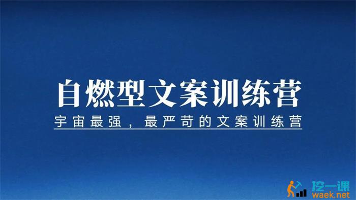 众筹：金杜·自燃型文案训练营第7期