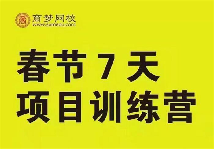 众筹：商梦网校·项目落地训练营