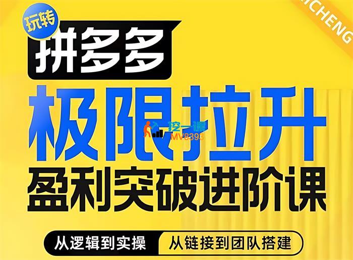 屿川《拼多多极限拉升盈利突破进阶课》