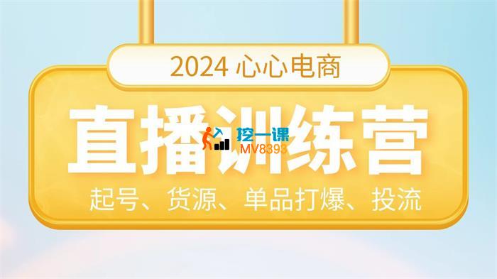 心心电商《2024年个体直播训练营》