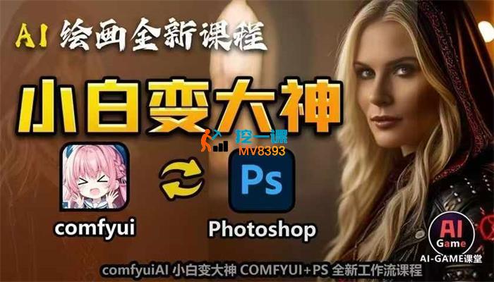 AIgame课堂《AI小白变大神COMFYUI+PS全新工作流课程》