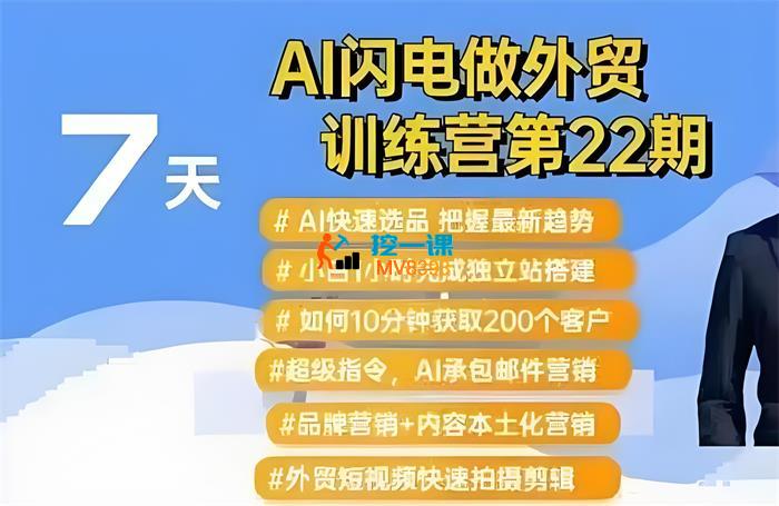 大卫《AI闪电做外贸训练营第22期》