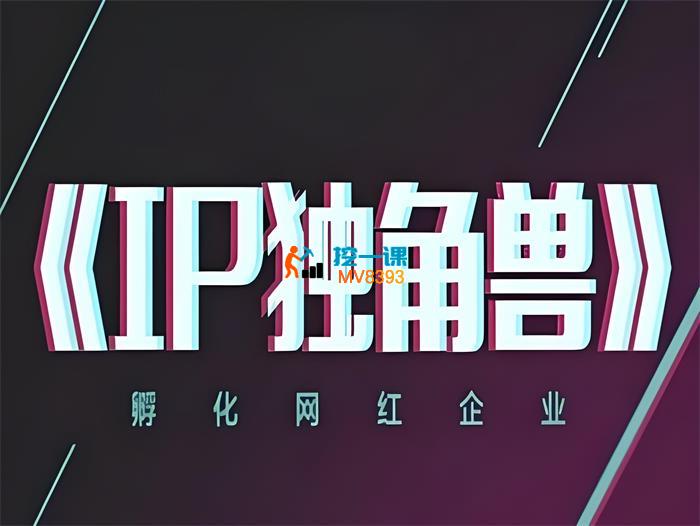 陈老师《IP独角兽》