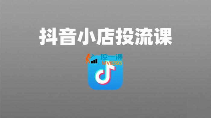 短视频带货小店投流课