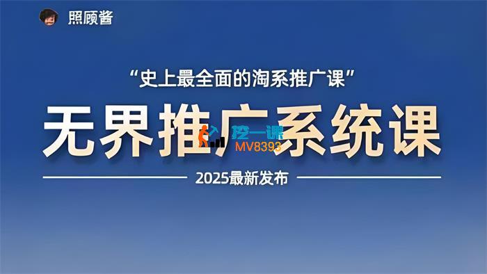 照顾酱《2025淘系推广系统课》_封面图.jpeg