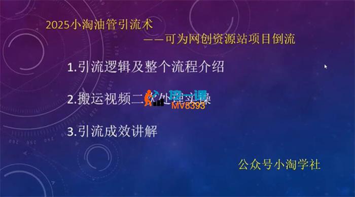 小淘《油管引流术》