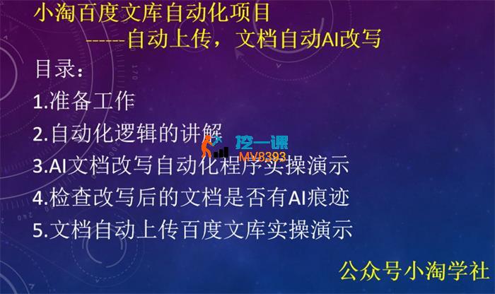 小淘《百度文库自动化项目》