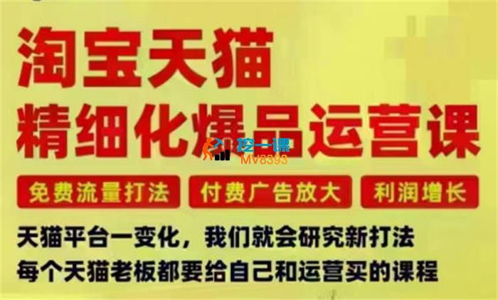 子幽《淘宝天猫精细化爆品运营课》