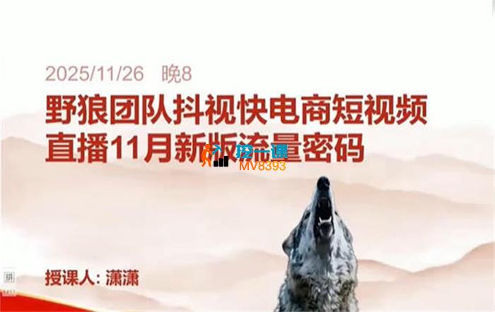 野狼团队《抖视快电商短视频流量密码》